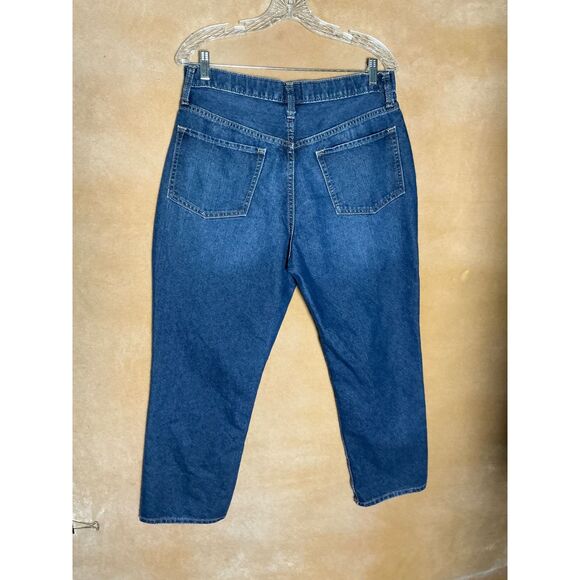 Old Navy High Rise Straight Jeans Women's Plus Size 18 Extra Blue Denim - Picture 4 of 8